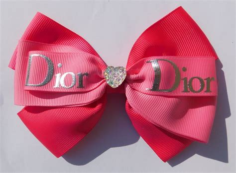 dior bow hair clip